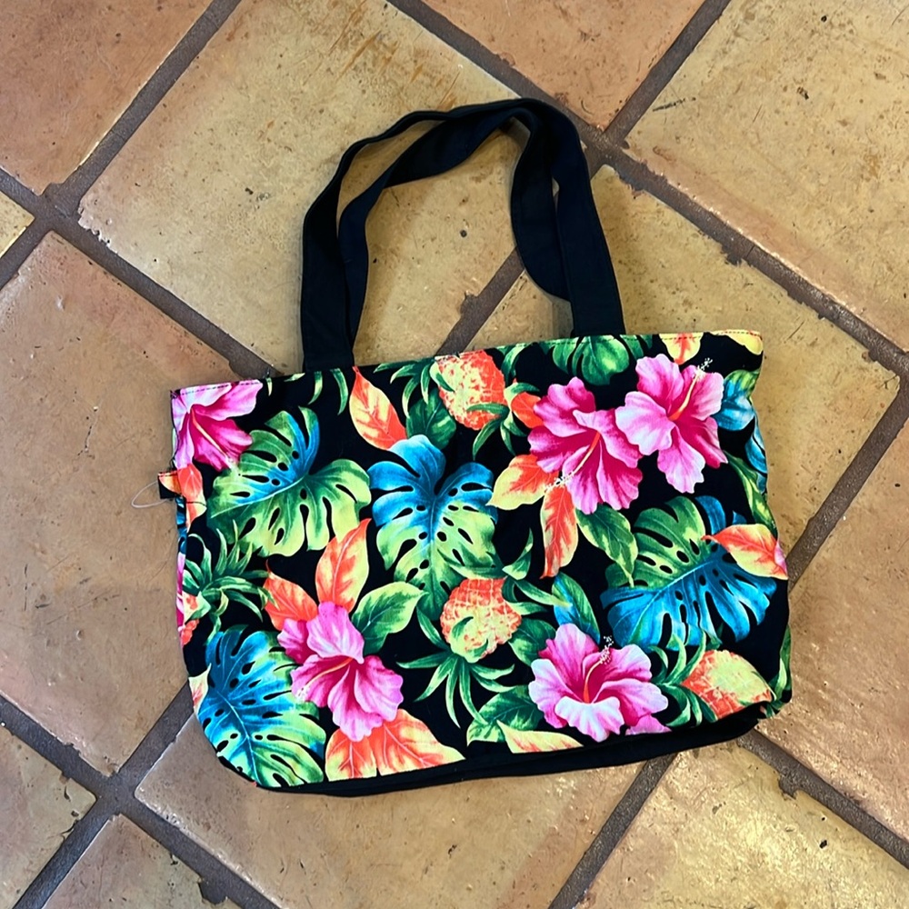 Island Impressions Tropical Print Bag